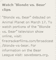 Blonde vs. Bear clips