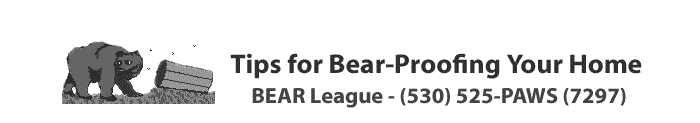 Tips for bear-proofing your home